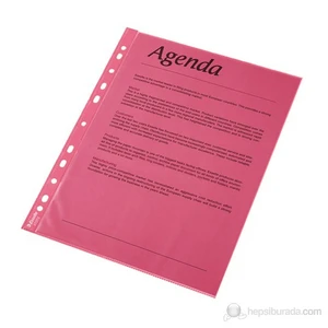 Renkli Poşet Dosya (10 Adet) Kırmızı 47203