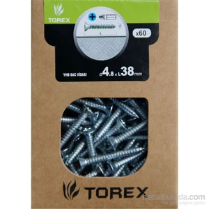 4.8X38 Dın 7982 Yhb Sac Vıdası 60 Adet