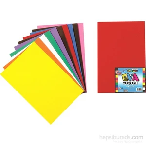 Nova Color Nc-363 Eva Yapışkanlı 50x70 cm 10 Renk Karışık Fon Kartonu