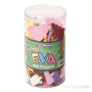 Nova Color Nc-451 Şekilli Eva Simli Yapışkanlı 35 Gr Fon Kartonu