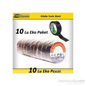 CRD Globe 19 mm İzole Bant BEYAZ 10 lu Eko Paket (Orijinal )