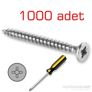 Sunta Vidası 4 mm Çap x 2 cm Uzunluk 1000 ADET 090566