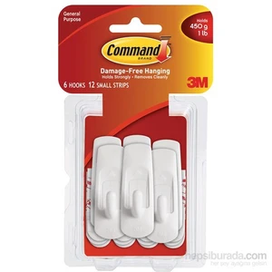 Command 17002Vp-6Pk Küçük Pratik Askı - Karma Paket 450 g Taşır