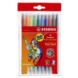Trio 2in1 Keçeli Kalem 10'lu Pkt