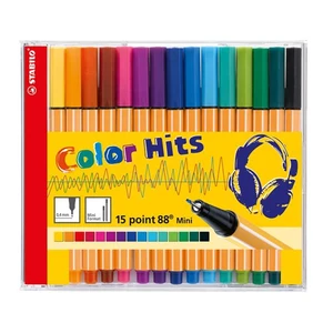 Pen 68 Keçeli Kalem Mini Color Hits CD 15 Renk