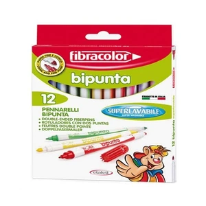 Bipunta 12 Renk Çift Uçlu  Keçeli Kalem 10544