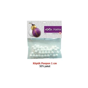 50 Adet 1 Cm Köpük Top  Vınktop1cm-50