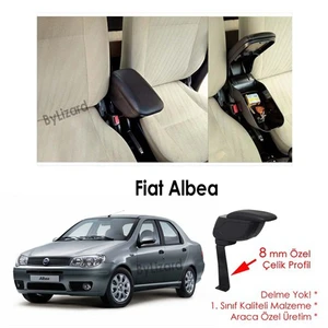 Bylizard Fiat Albea Kol Dayama Kolçak Siyah