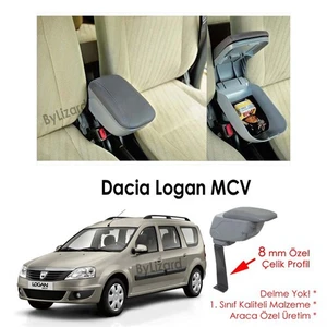 Bylizard Dacia Logan Mcv Kol Dayama Kolçak Gri