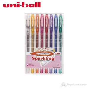 Uni-ball Signo Sparkling Simli Jel Mürekkepli Kalem 8'li Paket (UM-120SP)