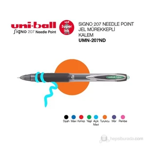 Uni-ball Signo 207 Needle Point İğne Uçlu Jel Mürekkepli Kalem 0,7 1'li (UMN-207ND)