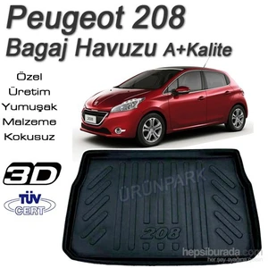 Peugeot 208 Bagaj Havuzu 208 Bagaj Paspası