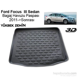 Ford Focus 3 Sedan Bagaj Havuzu Yüksek Zeminli
