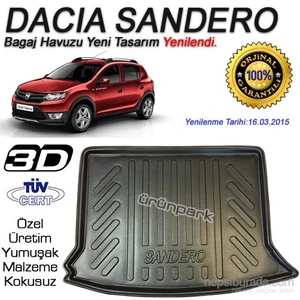 Dacia Sandero Bagaj Havuzu 2008 Sonrası