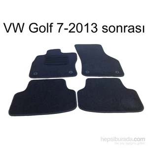 Z tech Volkswagen Golf 7  2013 Sonrası Araca Özel Halı Paspas