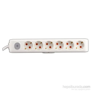 Multi-Let 6Lı Anahtarlı 2Mt Kablolu - Beyaz