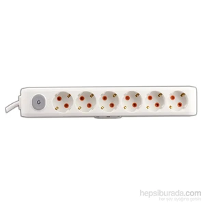 Multi-Let 6'lı Anahtarlı 5Mt Kablolu Beyaz 90117605