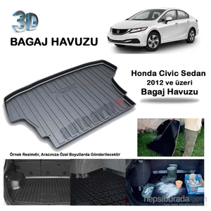 Honda Civic Sedan Bagaj Havuzu 2012/Üzeri-9007585