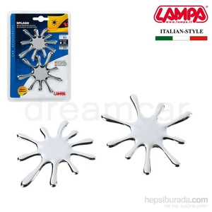 Splash Krom 3D Dekoratif Çıkartma 07253
