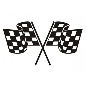 Sticker Master Yarış Bayrağı Sticker Oto Motor Pc Etiket
