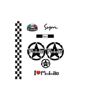 Sticker Master Sym Fiddle Sticker Set-1 Oto Motor Pc Etiket