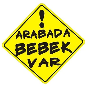 Sticker Master Arabada Bebek Var Oto Motor Pc Etiket