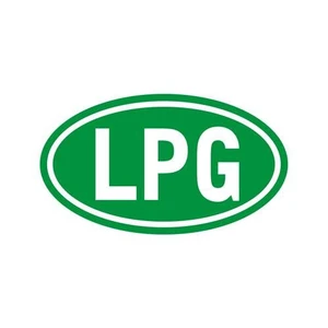 Z tech LPG işareti stickerı YEŞİL (8x12cm)