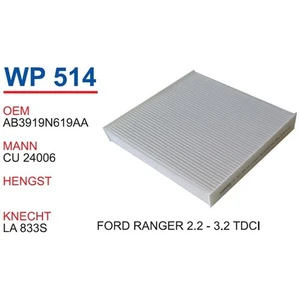Ford Ranger 2.2 Ve 3.2 Tdcı Polen Filtresi Oem No:Ab3919n619aa