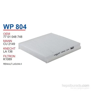RENAULT LAGUNA II  Polen Filtresi OEM NO: 7701048748