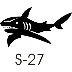 Sticker Master Köpek Balığı Sticker Oto Motor Pc Etiket