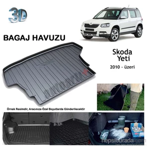 Skoda Yeti Kısa Şase  Bagaj Havuzu-9007711