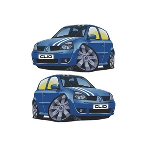 Sticker Master Renault Clio Basık Araç Sticker Oto Motor Pc Etiket