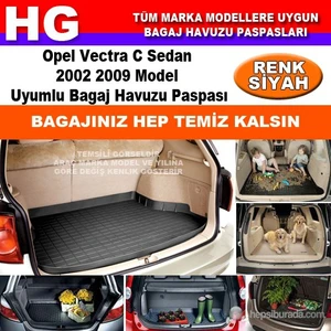Opel Vectra C Sedan 2002 2009 Siyah Bagaj Havuzu Paspası 38951
