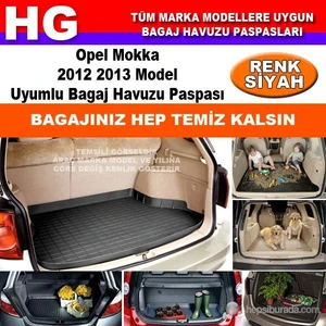Opel Mokka 2012 2013 Siyah Bagaj Havuzu Paspası 38975