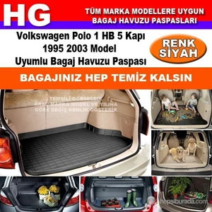 Polo 1 Hb 1995 2003 Siyah Bagaj Havuzu Paspası 39128