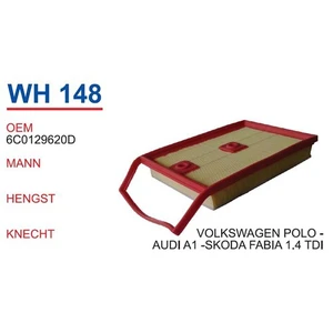 Audı A1 1.4 Tdı Hava Filtresi Oem No:6C0129620d