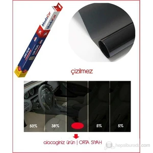 ModaCar ÇİZİLMEZ ORTA SİYAH Cam Filmi 75 cm x 6 Metre (4,5 Metrekare) 551304