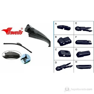 8 Aparatlı Her Araca 48 Cm Muz Silecek
