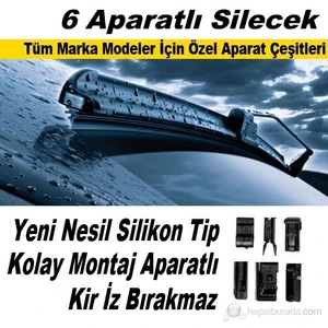 6 Aparatlı Banana Tip Silecek Süpürgesi 450 mm 39408