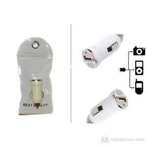 Travel Charger Usb Çakmak Soket  Beyaz