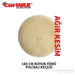 Koyun Yünü Polisaj Keçesi Sarı 180 Mm