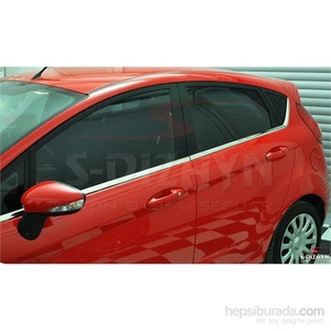 S-Dizayn Ford Fiesta Cam Çıtası 8 Prç. P.Çelik (2009>)