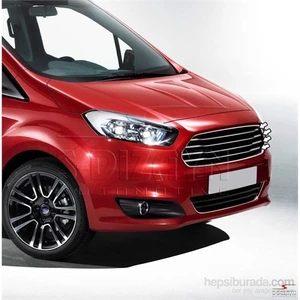 S-Dizayn Ford Courier 2014 Model Ve Üzeri Krom Ön Panjur 4 Prç. P.Çelik