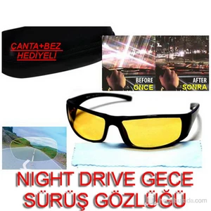 Night Drive Gece Sürüş Gözlüğü Çanta Ve Bez Hediyeli 9712001