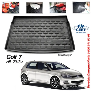 Volkswagen Golf 7 Hb Bagaj Havuzu Paspası 2013-> Sonrası