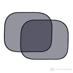 Yan cam perde 2’li siyah