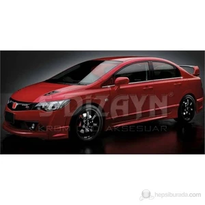 S-Dizayn Honda Civic Cam Çıtası 6 Prç. P.Çelik (2006-2012)