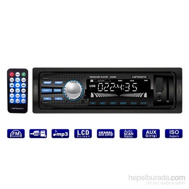 Kamosonic KS-MX90 Kanal Ses-Radio-MP3-USB-SD-AUX-ISO Oto Fiyatı