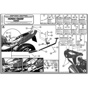 Kappa Kz258 Honda 600 Hornet (03-06) Arka Çanta Tasıyıcı Fiyatı