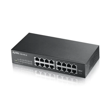 Zyxel 16-Port 10/100/1000  Gigabit Ethernet Unmanaged Switch | Fansız Tasarım [GS1100-16